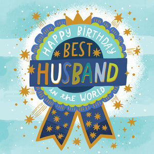 CYF103 - Best Husband Birthday Card (Foil Finish) (6 Cards)