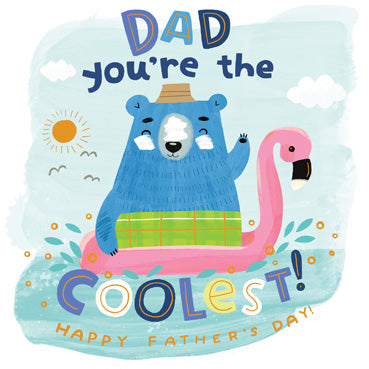 CYF115 - Coolest Dad Fathers Day Card (6 Cards)