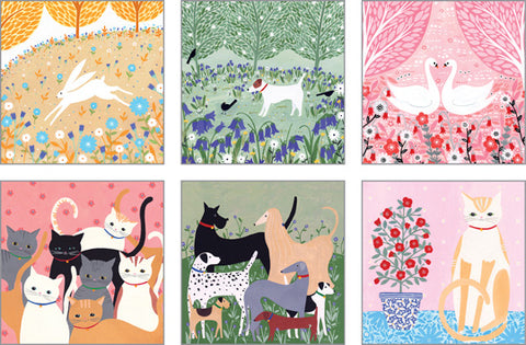 NC-SSH502 - Sian Summerhayes Notecard Pack 2  (3 Packs of 6 cards)