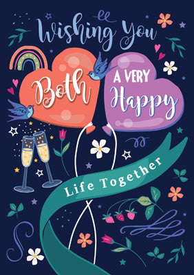57AS140 - Happy Life Together Greeting Card (6 Cards)