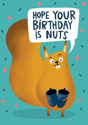 57BW24 - Hope Your Birthday is Nuts Birthday Card