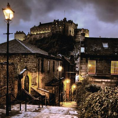 CS119 - Edinburgh Castle at Dusk Greeting Card