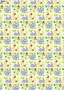 GW-ESK752 - Rabbits and Squirrels Gift Wrap