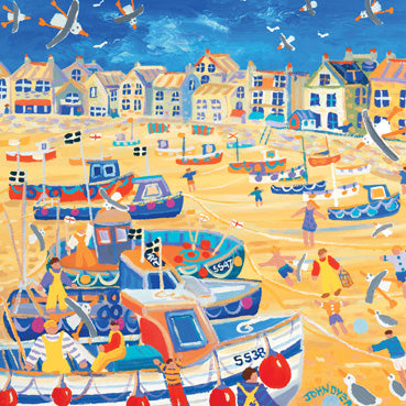 JDG165 - Boats and Ropes St Ives Art Card