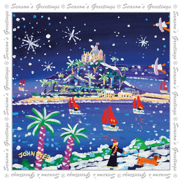 LXM126Pack - Sailing through the Snow Christmas Card Pack (5 cards)