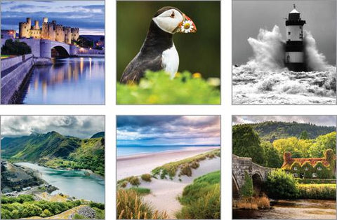 NC-CYM503 - Wales (Pack 3 - North) Notecard Pack  (3 Packs of 6 cards)