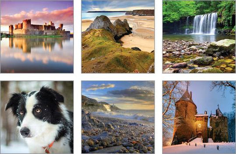 NC-CYM506 - Wales (Pack 6 - South) Notecard Pack  (3 Packs of 6 cards)