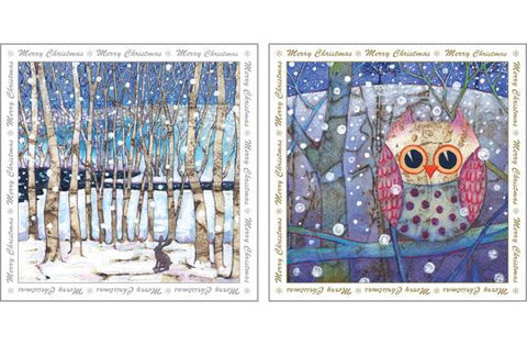 NC-XM506 - Harvest Moon Winter Christmas Pack  (3 Packs of 6 cards)