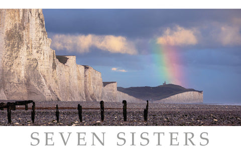 PSX529 - Seven Sisters from Cuckmere Haven Postcard (25 Postcards)