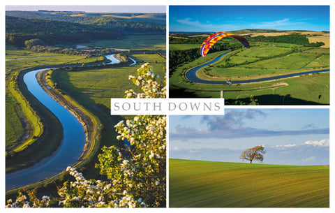 PSX535 - Alfriston and the South Downs Postcard (25 Postcards)