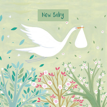 SSH118 - New Baby (Stork) (6 Cards)