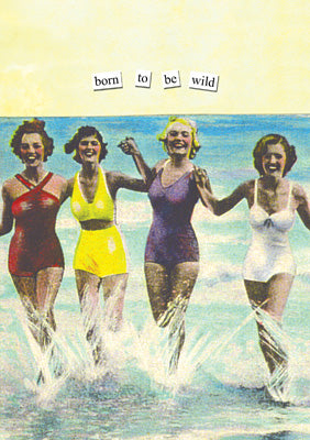 57AT19 - Born to be Wild Greeting Card (blank inside)