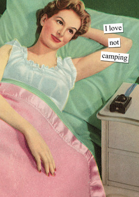 57AT21 - I Love Not Camping Greeting Card (6 Cards)