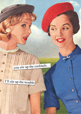 57AT37 - Stir Up The Cocktails Greeting Card (6 Cards)