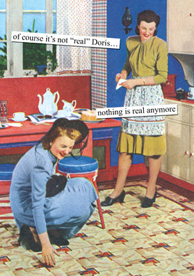 57AT38 - Nothing is Real Anymore Greeting Card (6 Cards)