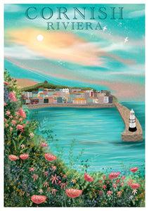 57LC03 - St Ives Harbour Greeting Card (6 Cards)