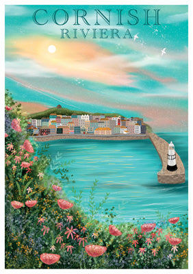 57LC03 - St Ives Harbour Greeting Card (6 Cards)