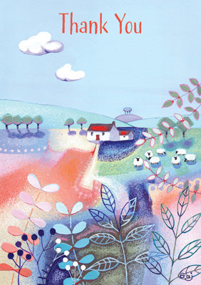 57 PG12 - Countryside Thank You Card (6 Cards)