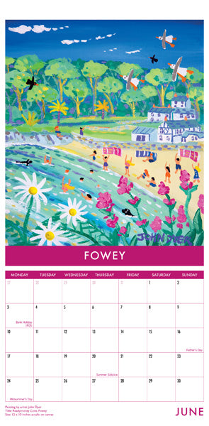 CAL934 - Cornwall Art Calendar 2024 (Narrow format)