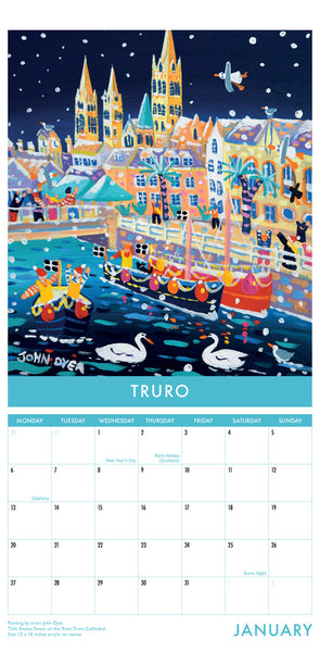 CAL937 - Cornwall Art Calendar 2025 (Narrow format)