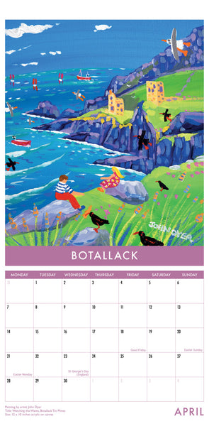 CAL937 - Cornwall Art Calendar 2025 (Narrow format)