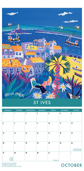 CAL937 - Cornwall Art Calendar 2025 (Narrow format)