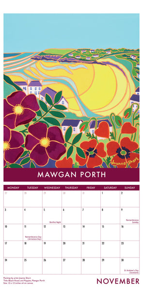 CAL937 - Cornwall Art Calendar 2025 (Narrow format)