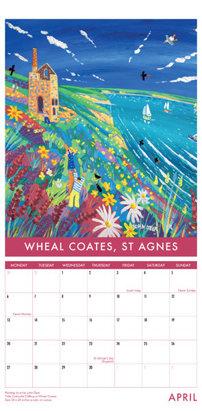 CAL940 - John Dyer Cornwall Calendar 2026 (Narrow)
