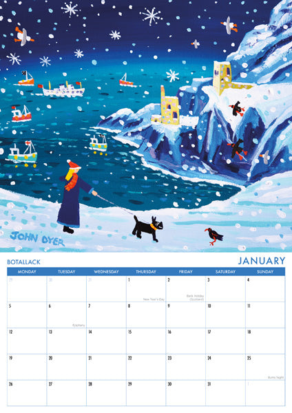 CAL941 - John Dyer Gallery Cornwall Calendar 2026
