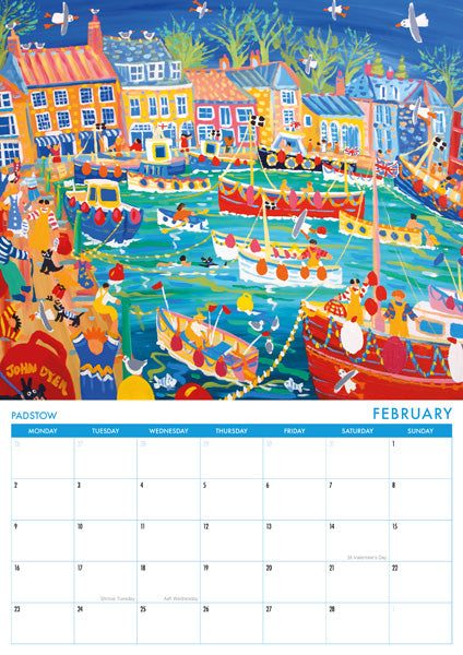 CAL941 - John Dyer Gallery Cornwall Calendar 2026