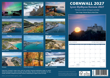 CAL943 - Cornwall Photographic Calendar 2027