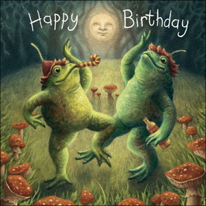 CT103 - Dancing Frogs Birthday Card (6 cards)