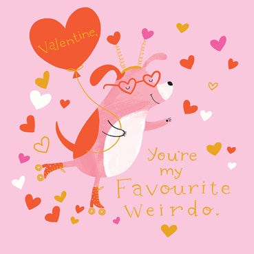 CYF119 - Favourite Weirdo Valentine Card (6 Cards)