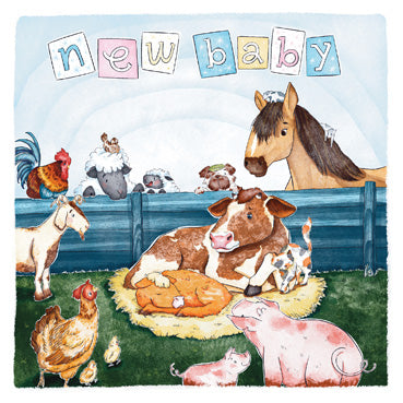 ECR112 - New Baby Greeting Card (6 Cards)