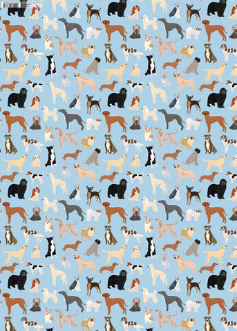 GW-BEA759 - Mans Best Friend GIft Wrap (6 Sheets and tags)