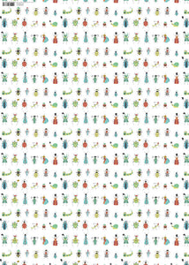 GW-GED751 - Bugs Gift Wrap (6 Sheets and tags)