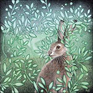 HM151 - Hare in the Greenery Art Card (6 Cards)