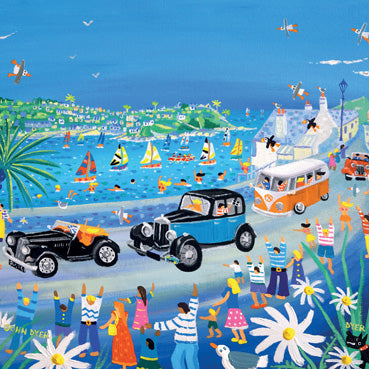 JDG188 - Fowey Classic Car Parade Greeting Card (6 Cards)