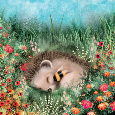 LIA105 - Hedgehog Cuddles Greeting Card (6 Cards)