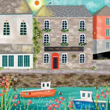 LIA113 - Padstow Harbour Greeting Card(6 Cards)