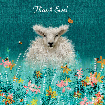 LIA120 - Thank Ewe Greeting Card (6 Cards)