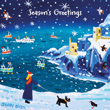 LXM145 - Snowy Encounter at Bottalack Christmas Christmas Pack (5 Cards) (1 unit = 3 packs)