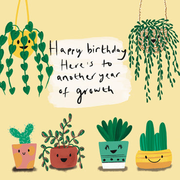MEM116 - Birthday Year of Growth Greeting Card (6 Cards)