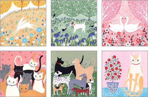 NC-SSH502 - Sian Summerhayes Notecard Pack 2 (3 paquets de 6 cartes)