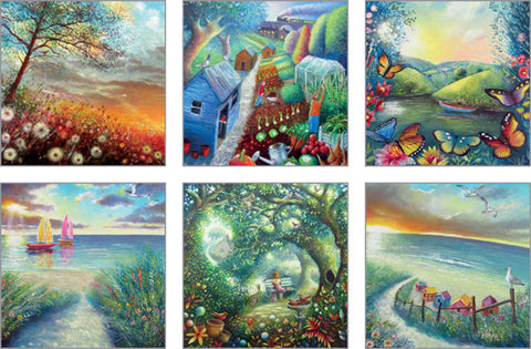 NC-TR502 - Twilight Realm Notecard Pack 2  (3 Packs of 6 cards)
