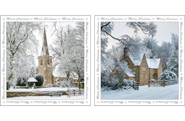 NC-XM554 - Winter Scenes Christmas Pack  (3 Packs of 6 cards)