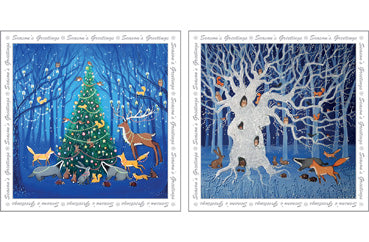 NC-XM560 - Woodland Christmas Pack  (3 Packs of 6 cards)