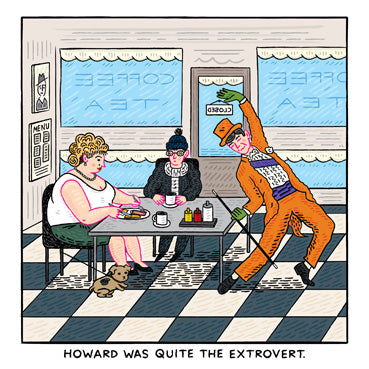 OTW105 - The Extrovert Greeting Card