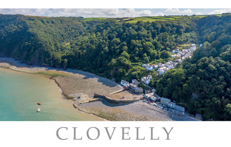 PDV647 - Clovelly Aerial Postcard (1 unit = 25 postcards)
