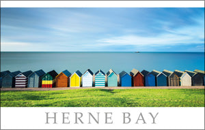 PKT524 - Herne Bay Beach Huts Postcard (1 unit = 25 PCs)